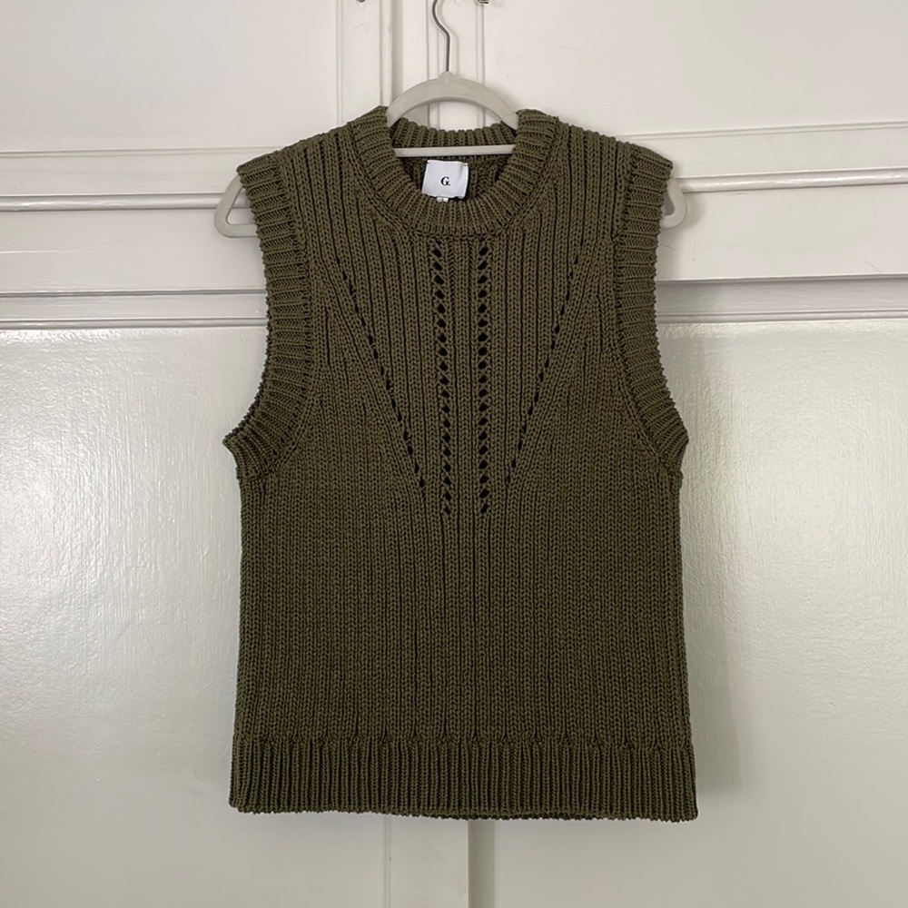 G. Label (goop) Green Sweater Vest